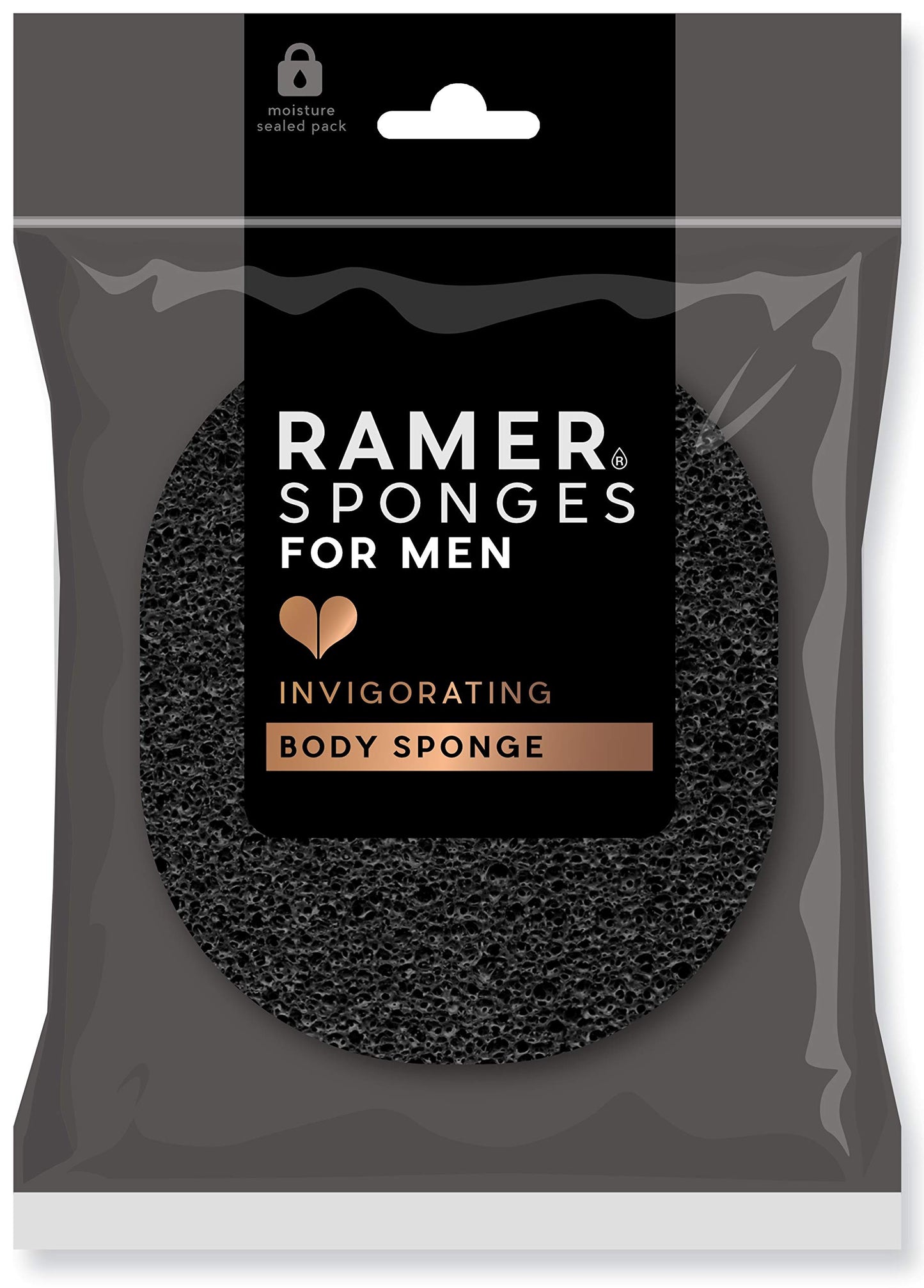RAMER Ramer for Men Invigorating Body Sponge - Black