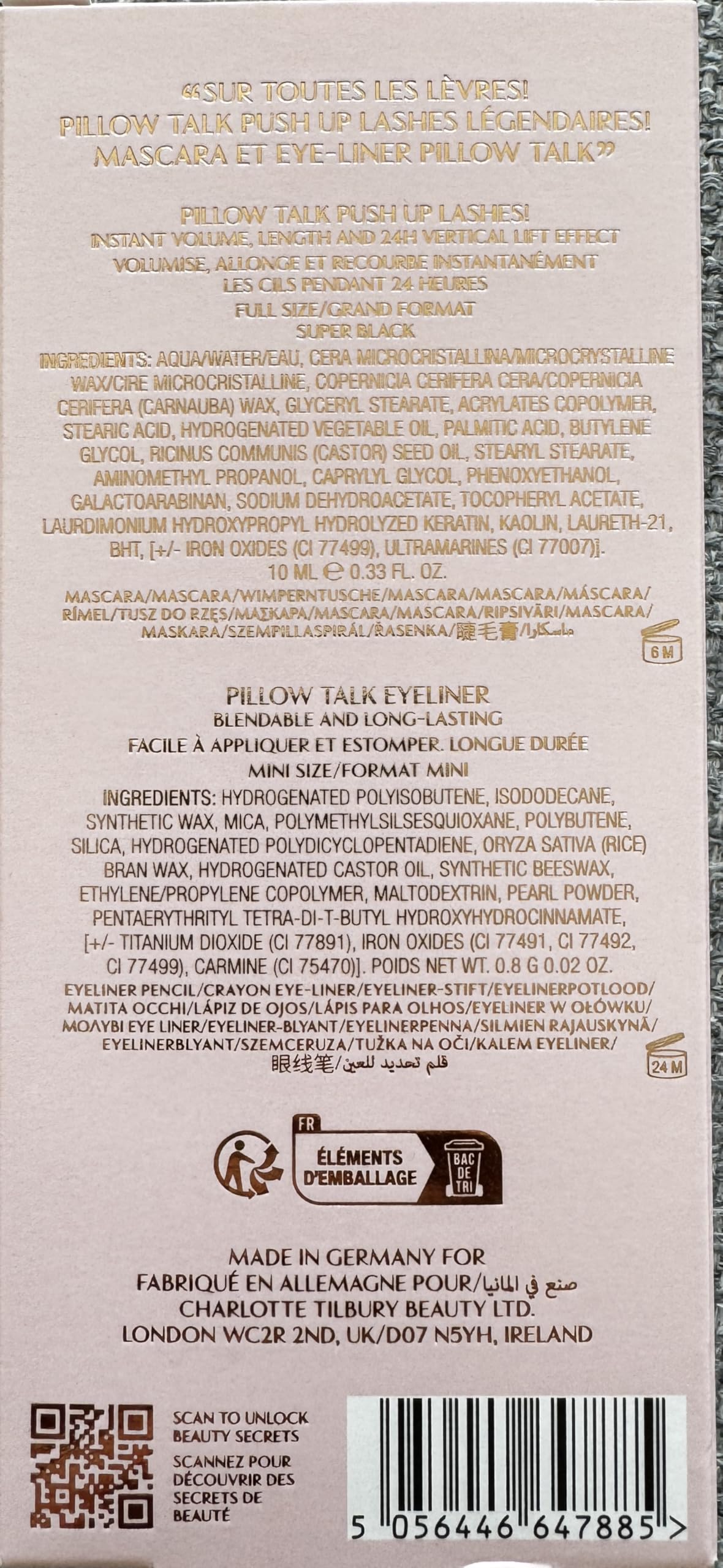 CHARLOTTE TILBURY Charlotte Tilbury | Pillow Talk Push Up and Define Iconic Eye Kit