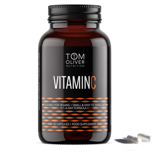 Tom Oliver Nutrition - Vitamin C 1000mg High Strength - Healthy Immune System - Vegan - 60 Capsules