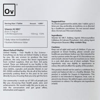 Ov OXFORD VITALITY Vitamin K2 (Mk-7) Tablets | 100 mcg | 500 Tablets | Oxford Vitality UK