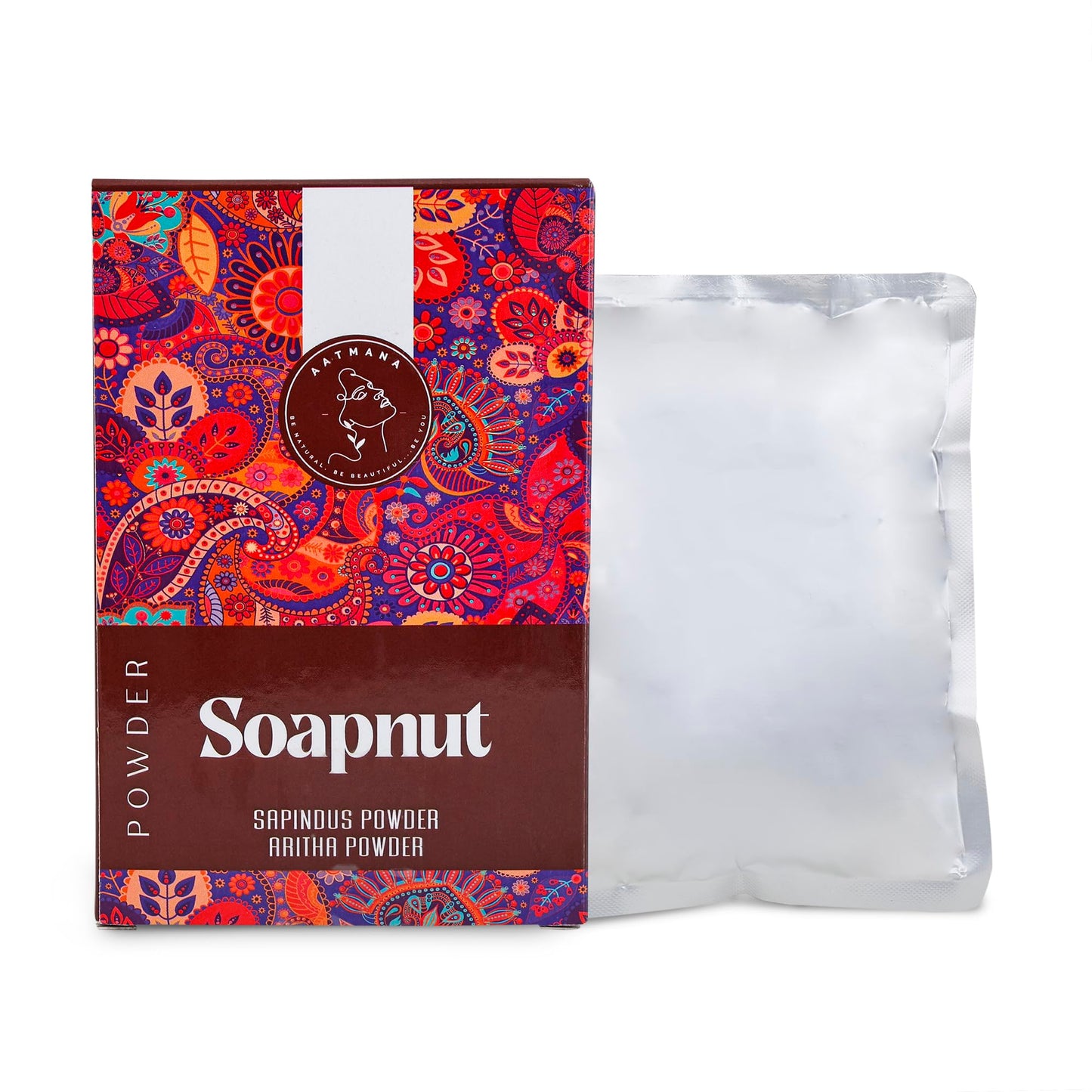 AATMANA Soapnut Powder | Reetha | Aritha Powder for Natural Hair Care | Ayurvedic Hair Cleansing Conditioner |for Men & Women 100g