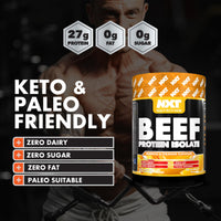 NXT Nutrition NXT Beef Protein Isolate 540g - High Protein Powder in Natural Amino Acids - Paleo, Keto Friendly - Dairy and Gluten Free | 540g | Mango & Orange