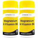 Vitamin Store Magnesium & Vitamin B6 Food Supplement, Vegan Friendly, Pack of 6/30 tablets