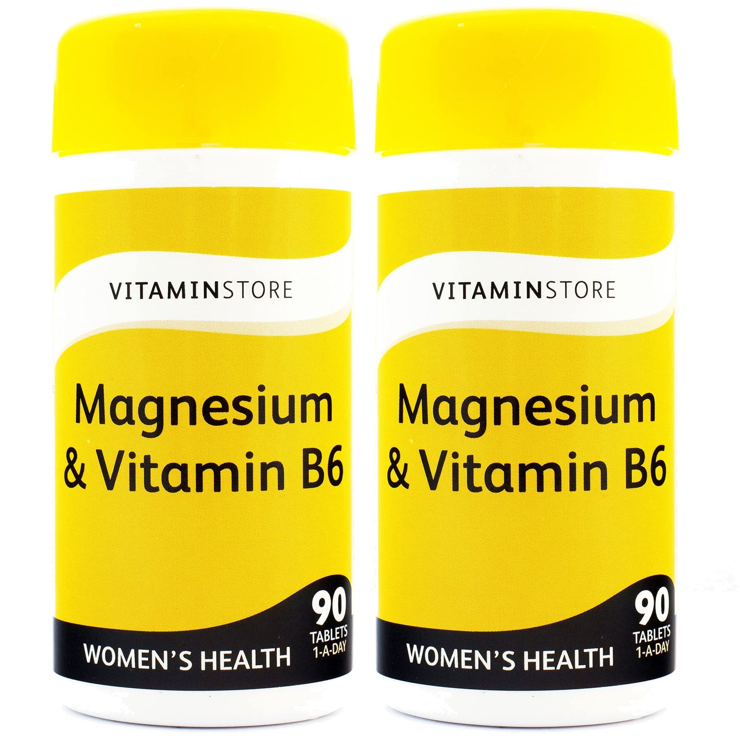 Vitamin Store Magnesium & Vitamin B6 Food Supplement, Vegan Friendly, Pack of 6/30 tablets