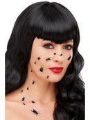 Smiffys Make-Up FX, Creepy Bug Transfers, Black 18pcs, Cosmetics and Disguises Fancy Dress, Halloween Dress Up Cosmetics & Disguises.