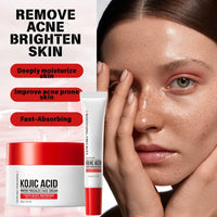 Anti Aging Face Cream & Eye Cream Set with Kojic Acid – Dark Spot Remover for Face & Dark Circle Cream – Brightening Product & Anti Wrinkle EyeCream for Women, Day & Night Moisturiser, 30g+20g