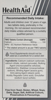 HealthAid Calcium Complete 800mg - 120 Tablets