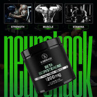 NEUROHACK Beta Ecdysterone 1200mg - 120 Capsules 2 Months Supply | 98% Maximum Purity Ecdysterone for Lean Muscle Growth, Strength & Performance (Tested by Eurofins USA)
