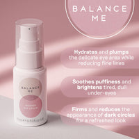 Balance Me Wonder Eye Cream 15ml, Under Eye Brightener Treatment for All Skin Types, Hydrating & Firming, Anti-Aging, Brightens & Smooths Under Eyes Best Anti Aging Eye Cream