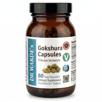 DR WAKDE's DR WAKDE'S Gokshura Capsules (Tribulus terrestris) - 60 Veg Caps | 100% Pure, All-Natural | Vegan, Plant-Based, Supports Vitality and Urinary Health