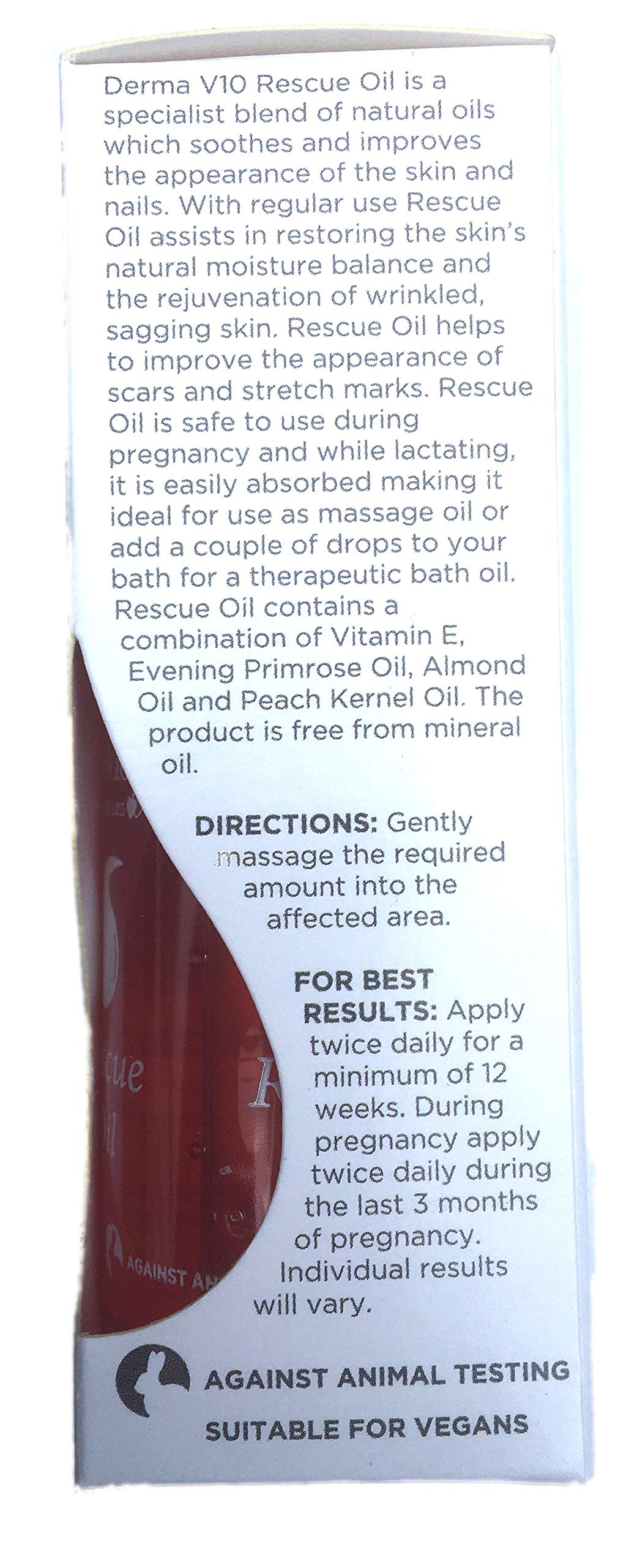 DERMA V10 75ML Rescue Oil