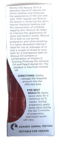 DERMA V10 75ML Rescue Oil