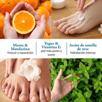 Kaeso Mandarin & Mint Foot & Leg Lotion 250ml – Cooling & Hydrating Foot and Leg Moisturiser – Refreshing & Soothing Foot Care – Professional Skincare