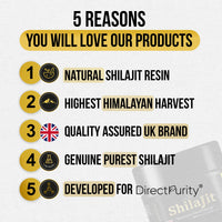 Shilajit Resin, 100% Purified Natural Gold Himalayan Shilajit - Full of Fulvic Acid & Trace Elements, Vegan, Replenish Energy and Immune Support, 30 Grams, 2 Months Supply