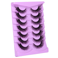 ALICE Eyelashes Fox Eye Lashes Mink Faux Fluffy Natural False Wispy Cat Pack Fake 7 Pairs