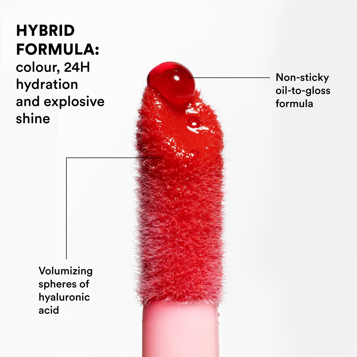 3INA MAKEUP - The Color Lip Oil 362 - Soft pink Lip Gloss with 24h Hydration & Hyaluronic Acid - Lipstick & Lip Balm