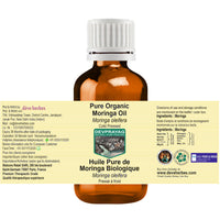 DEVPRAYAG Devprayag Pure Moringa Oil (Moringa oleifera) Natural Therapeutic Grade Cold Pressed (Pack of Three) 100ml x 3 (10 oz)