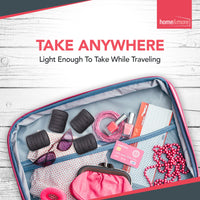 SOL 8PK Black Hair Rollers for Hair Volume | Self Holding Large Hair Rollers | Black Velcro Rollers for Hair | Hair Roller for Long Hair & Short Hair | Large Velcro Hairdressing Curler | Salon Hair Curler