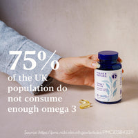 HIGHER NATURE Omega 3 1000mg Fish Oil Capsules - True Food® Formula - Eye Health & Brain - 180mg EPA - 120mg DHA - by Higher Nature - 90 Capsules
