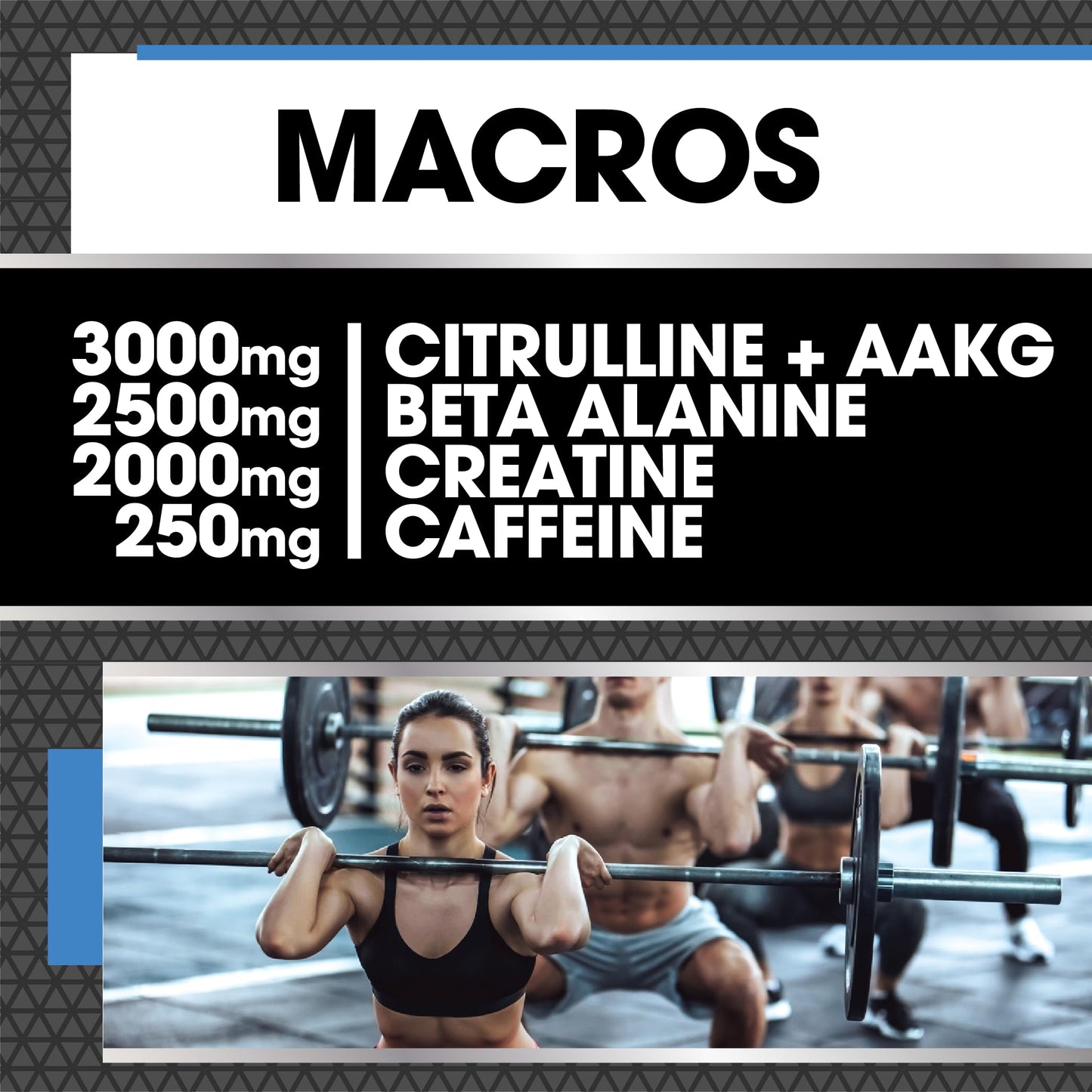 Protein Dynamix - Dynamo Pre Workout - High Intensity Performance - Blue Raspberry - 3000mg Citrulline + AAKG • 2500mg Beta Alanine • 2000mg Creatine • 250mg Caffeine • 200g