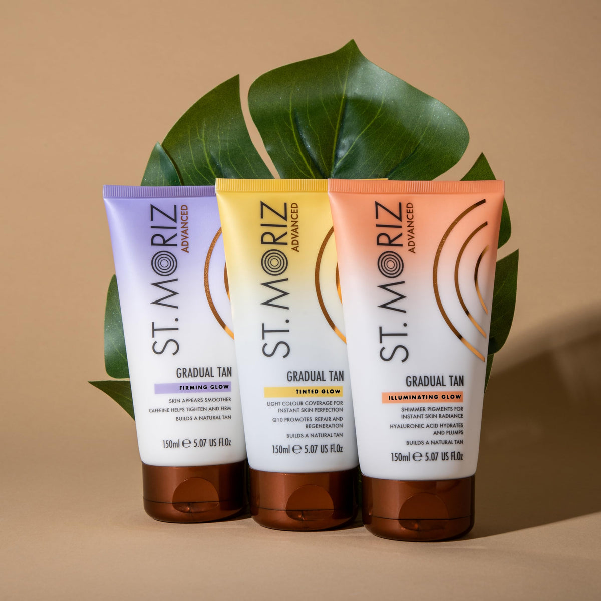 ‎ST. MORIZ St. Moriz Advanced Firming Gradual Tanning Lotion | Hydrating Gradual Tan Moisturiser with Caffeine to Help Firm & Tighten Skin | Builds up a Natural Glow in 1 to 3 Applications | Vegan | 150ml