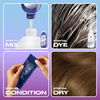 Clairol Nice'n Easy Tone+Gloss Semi Permanent Hair Dye - 637/76 Light Golden Brown