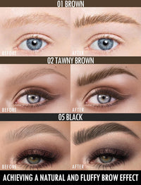 Anglicolor Eyebrow Pen Easy to Use, Eyebrow Brush Quick Drying,Microblading Eyebrow Pen Natural,Hair-Like Strokes, 24 hrs Long-Lasting,Waterproof,Smudge-Proof,Multiple Uses (02tawny brown)