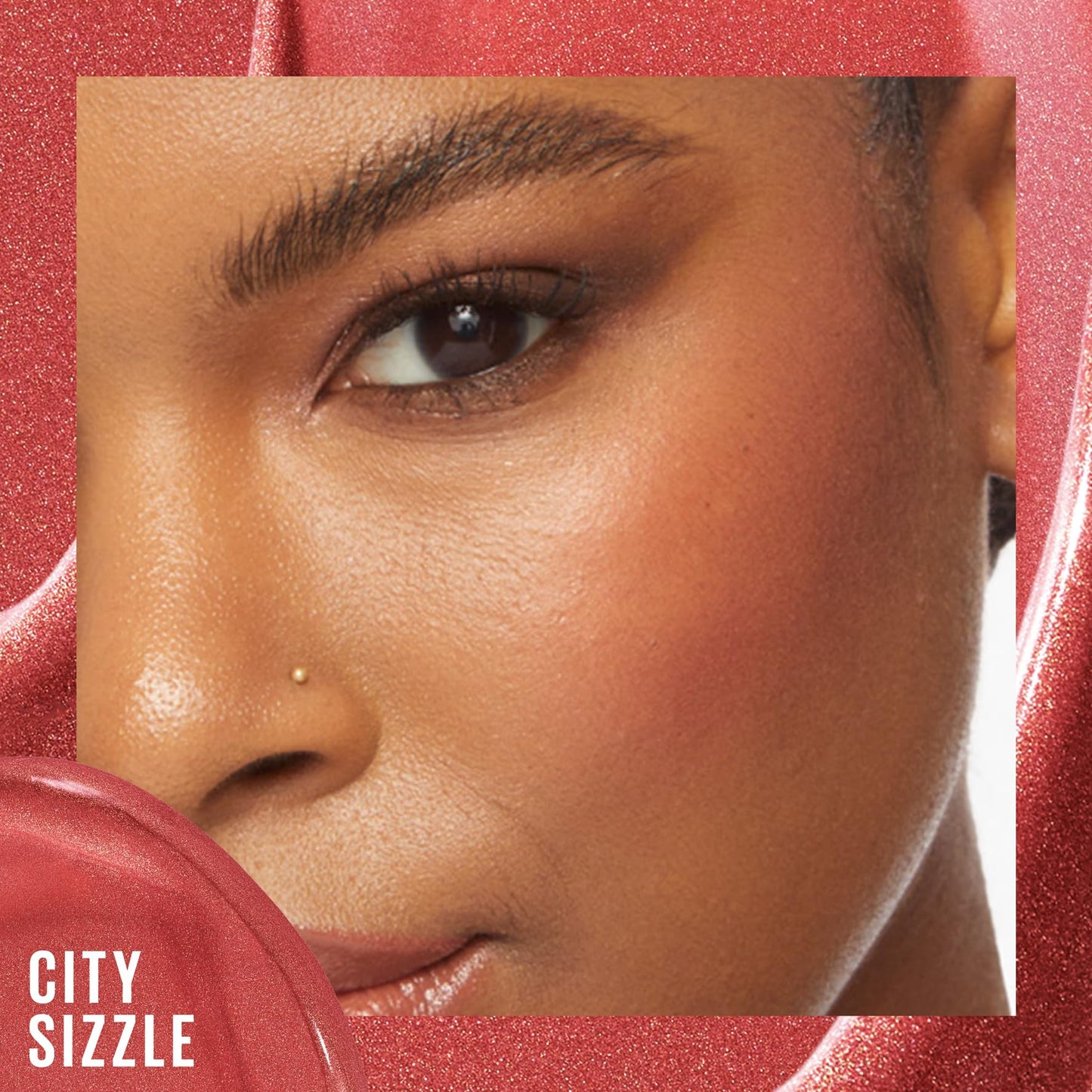 Maybelline New-York - Multi-Purpose Illuminating Liquid Blush - Blush, Highlighter and Bronzer - Healthy Glow - Tanned Complexion - Glowy Makeup - SUNKISSER - Shade: City Sizzle - 4.7 ml