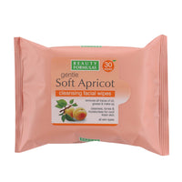 Beauty Formulas Gentle Soft Apricot Cleansing Facial Wipes 30'S