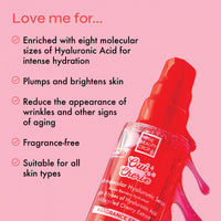 The Beauty Crop Oui Cherie Hyaluronic Acid Serum - Multi-Molecular Hydrating, Vegan Friendly and Fragrance Free - 30ml