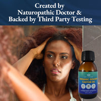 QUEEN OF THE THRONES Queen of the Thrones Organic Golden Castor Oil - Expeller-Pressed Oil for Self-Care - Multipurpose Clean Beauty Product for Hair, Nail & Skin Hydration - 100mL