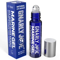 TRADEMARK GNARLY JOE EST.MMXVII Gnarly Joe Eye Serum for Men - 10ml - Hyaluronic Gel With Cooling Rollerball Applicator - Rejuvenates Tired Eyes, Puffiness and Dark Circles - Eye Bags Remover - Mens Eye Roll On - Mens Eye Serum