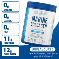 Applied Nutrition Marine Collagen Powder - Hydrolysed Collagen Protein, Healthy Skin, Hair, Nails (Unflavoured) (300g - 25 Servings)