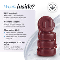 novomins Estro-Gummies | 60 Gummies | Maca Root, Kale Extract | Novomins