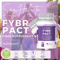 nutripact Psyllium Husk Fibre Supplement 4000mg with Probiotic Acidophilus 1 Billion CFU + Prebiotic Inulin & Aloe Vera - Nutripact Natural Soluble Fibre - 60 Vegan Capsules