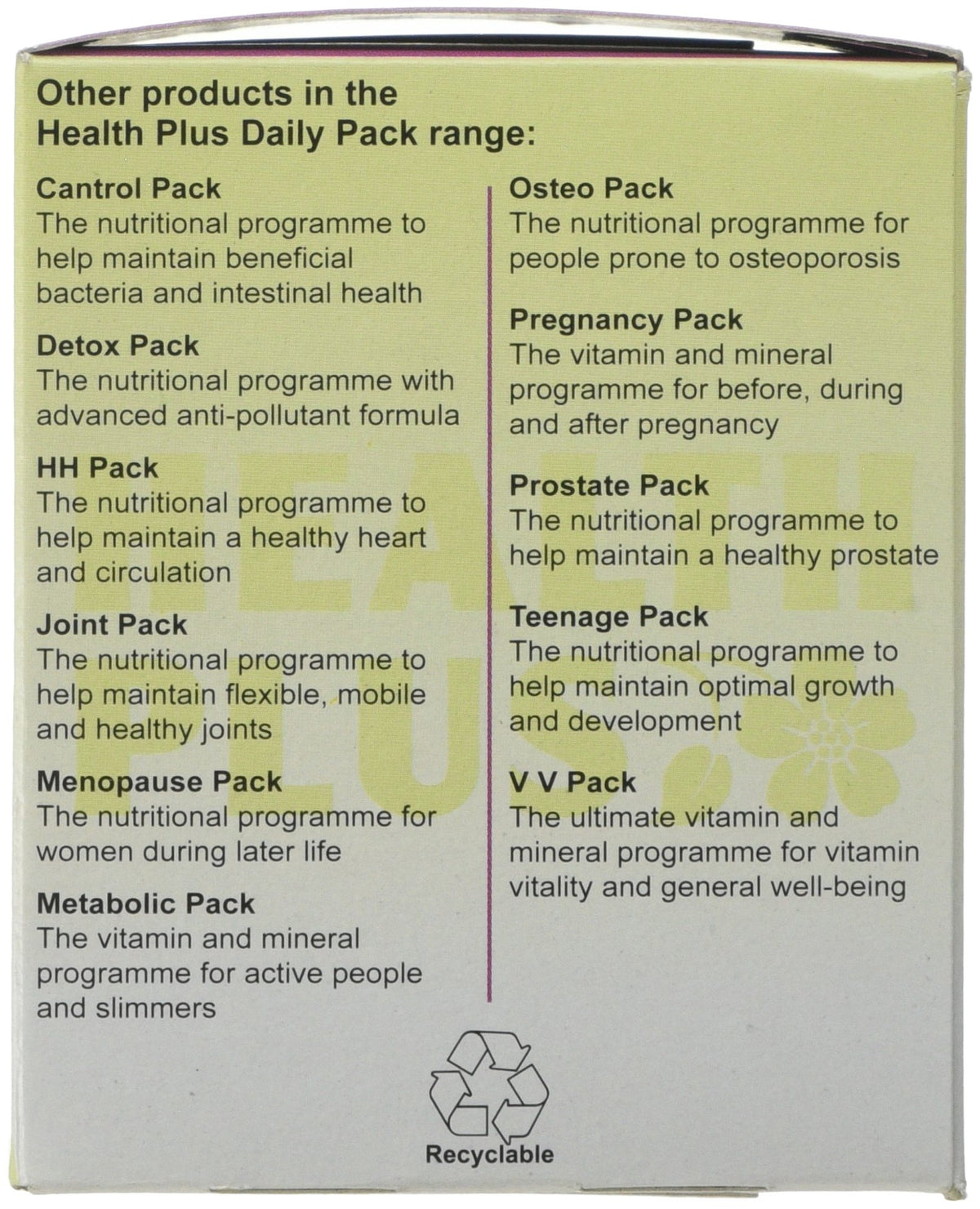 Health Plus Immunade Pack Antioxidant Daily Supplement - 28 Day Supply
