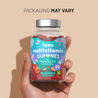 Horbäach Multivitamin Gummies for Teenagers | 60 Count | A- Z Multivitamin Complex with Vitamin A, B12, C, D, and Zinc | Berry Flavour for Teens | Vegetarian and Vegan Supplement | by Horbaach