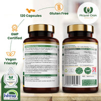 Vitamin D3 5000 IU & Vitamin K2 100mcg (MK-7) x120 Capsules, 4 Month Supply - High Strength Vitamin D & K2 Supplement for Men & Women, Made in The UK by Royal Oak Health