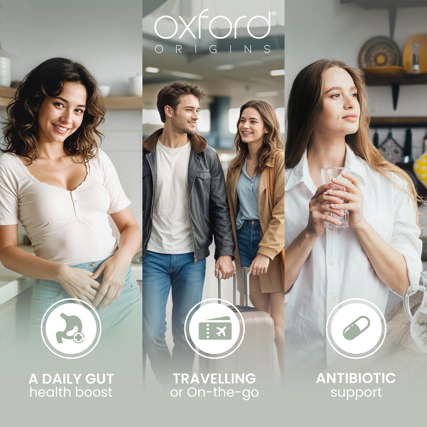 Advanced Probiotics for Gut Health | Expert Formulated Acidophilus Probiotic Gut Health Supplements, Bloating Relief | 60 Specialised Capsules with Bacterial Cultures, 150 Billion CFU/g | Made in UK