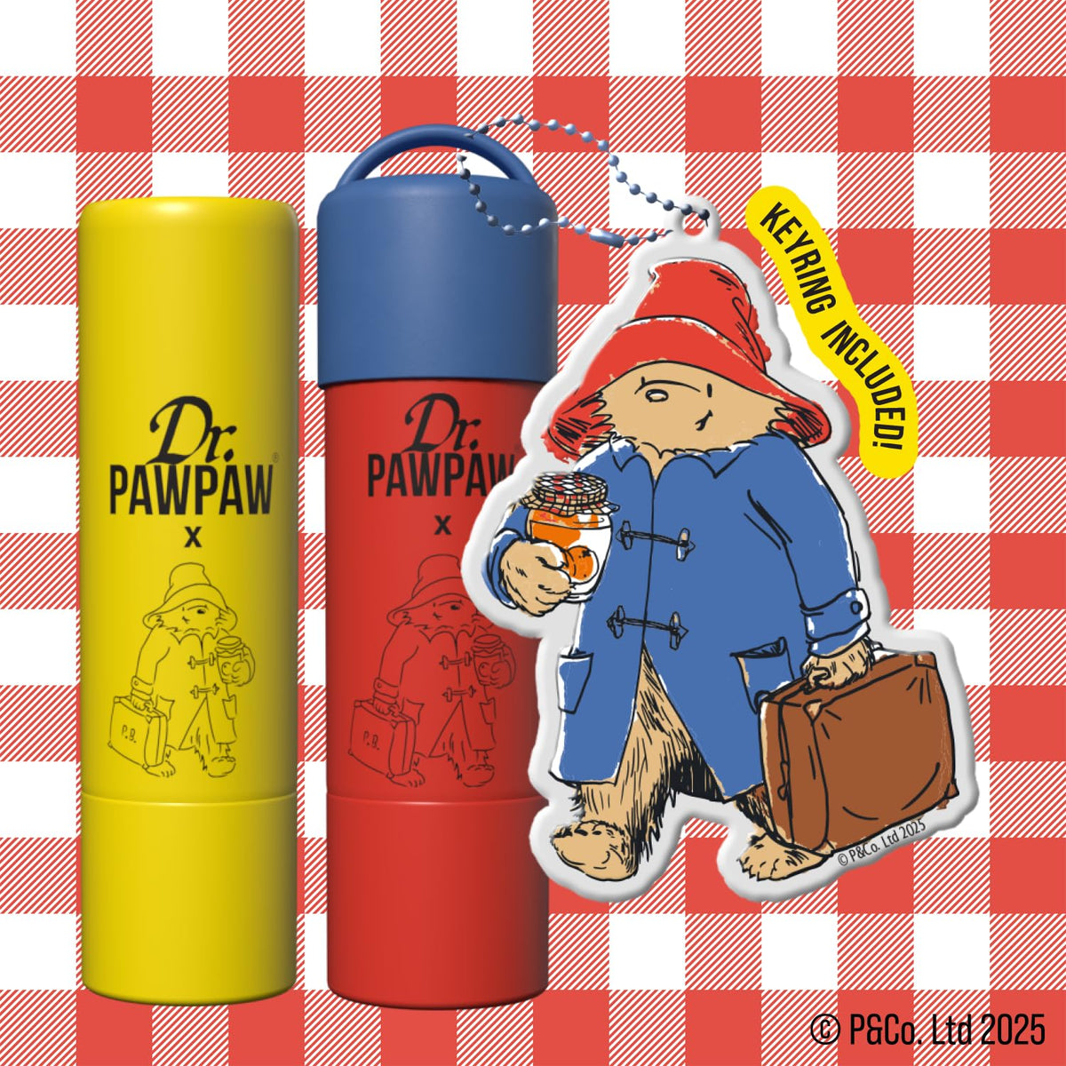 Dr. PAWPAW ORIGINAL BALM Dr.PAWPAW x Paddington Lip Balm Duo with Keyring 2 x 4g