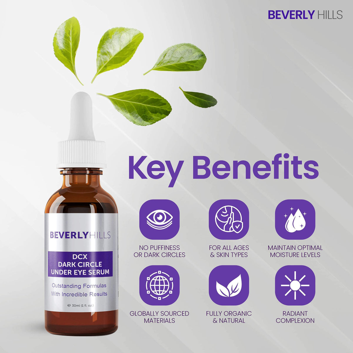 BEVERLY HILLS Beverly Hills DCX Eye Serum for Dark Circles, Puffy Eyes, Wrinkles and Crows Feet