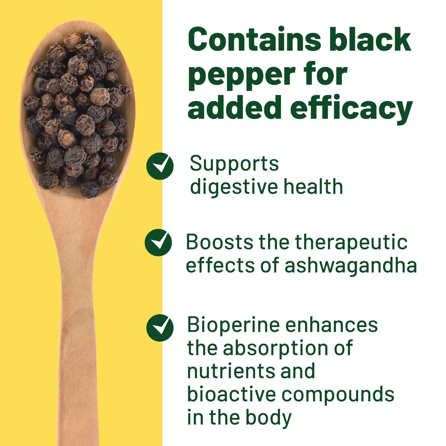 Ashwagandha High Strength - Cortisol Reducing Supplement - Vegan Vitality's Ashwagandha Capsules 1000mg with Black Pepper to Reduce Stress Hormones and Fatigue