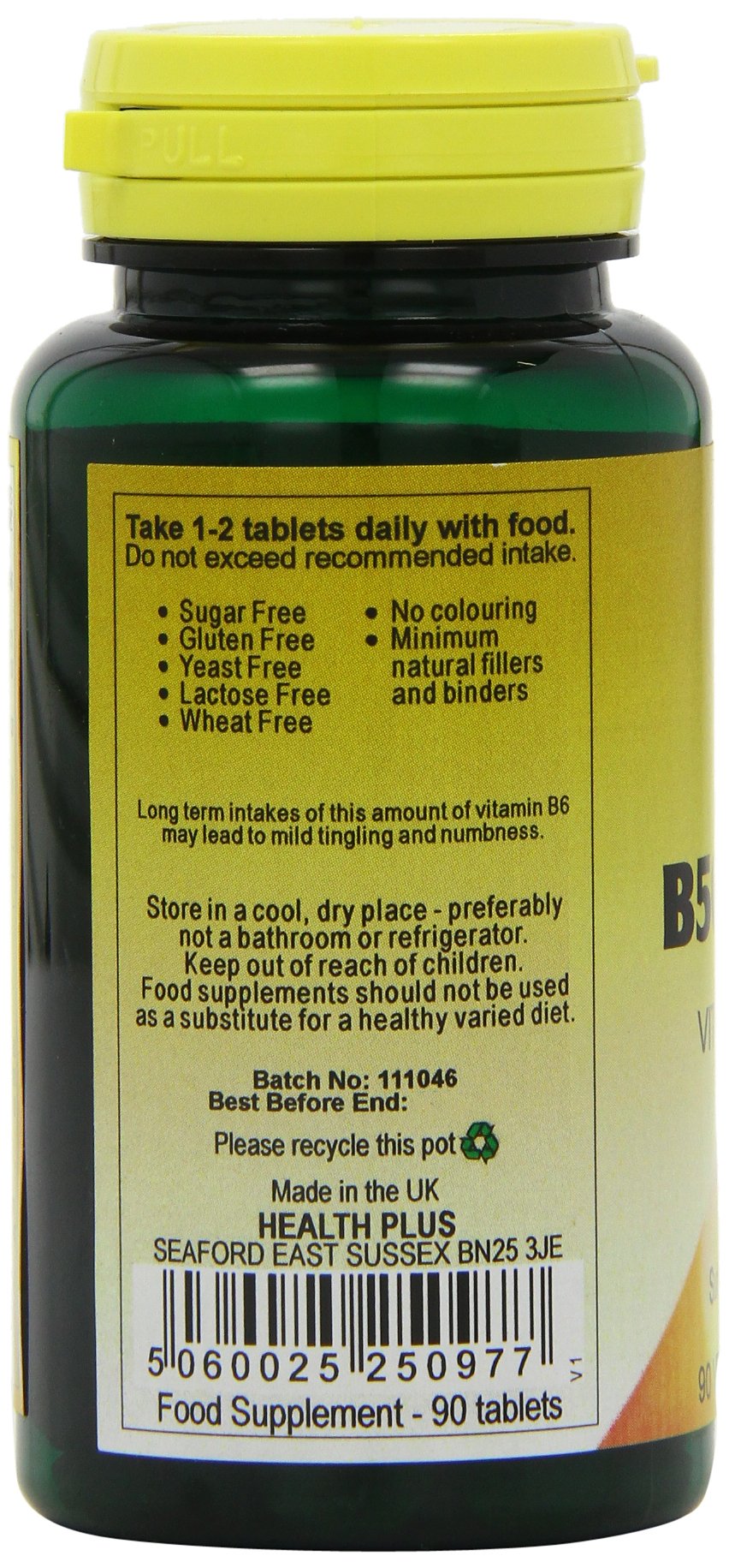 Health Plus B50 Complex Vitamin B Supplement - 90 Tablets