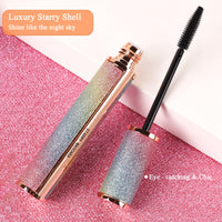 AmiCera Waterproof Mascara, Lengthening Mascara Black, Volume and Length Smudge Proof Quick Dry, Sky High Natural Curling Long Lasting, Eyelash Makeup, Gift for Women Ladies Girls, Starry Sky Shell