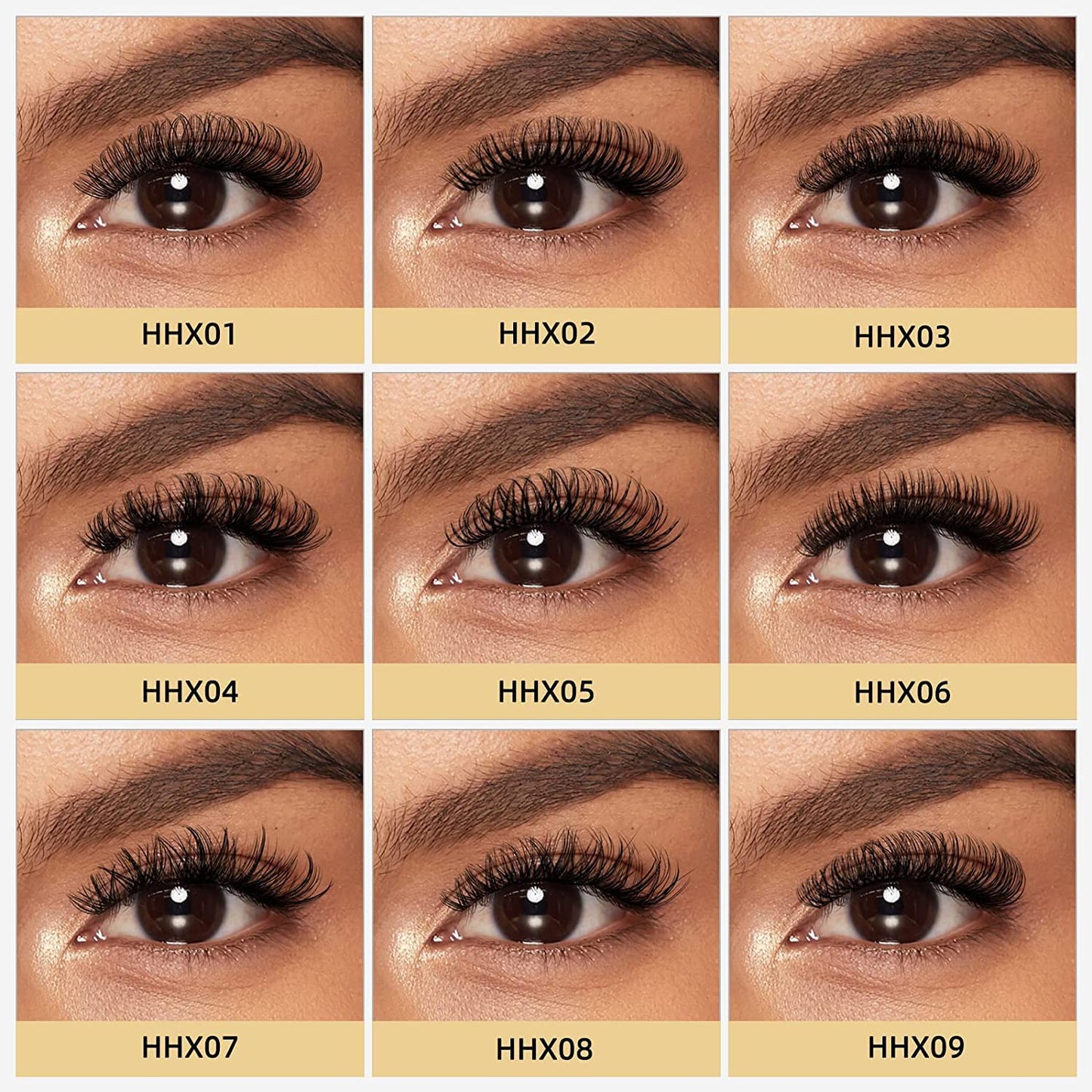 Higu clace HG Lash Extensions, 100pcs Cluster Eyelash Extensions, D Curl, mix 10-16mm, Thin Stem Lash Clusters, Soft and light Lashes, Reusable Makeup for Self-application, DIY at home (HHX07 Mix10-16mm)
