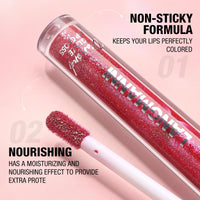 LANGMANNI 10 Colors High Shine Lipgloss Set,Long Lasting Diamond Gliter Shimmer Liquid Lipstick Set,Hydrating,Moisturizing Lip Gloss Kit Gift Makeup For Girls (SET A)