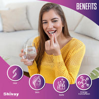 Biotin 10,000mcg Supplement | 180 Tablets - 6 Month Supply | High Strength Hair, Skin & Nail Support | Vegan & Made in The UK by Shivay Herbals