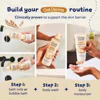 Childs Farm OatDerma Body Moisturiser, Fragrance Free, Soothing Hydration, Sensitive Skin, Emollient, Baby, Kids, 200ml