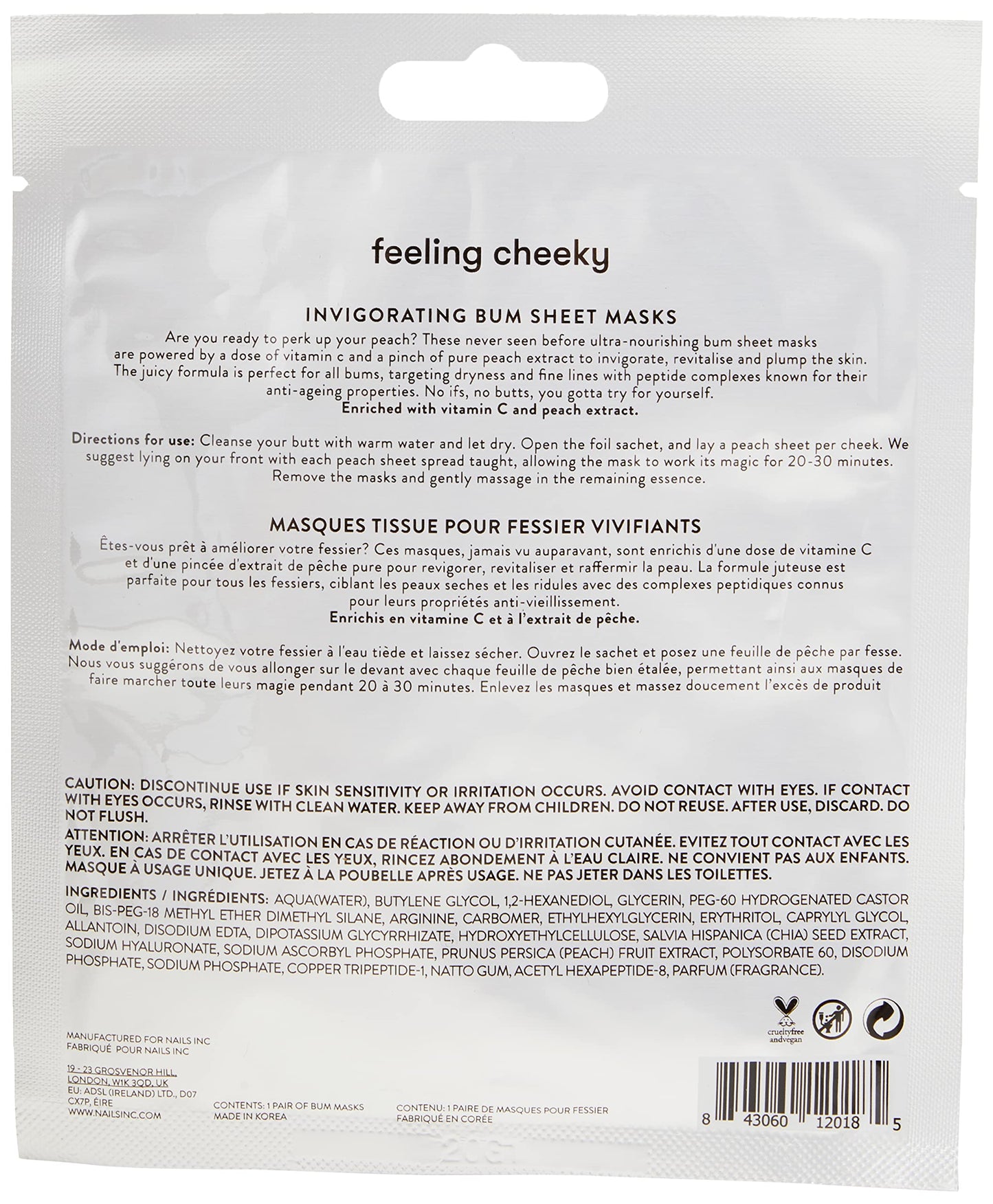 INC.redible Feeling Cheeky Bum Mask, 35 ml, 12018