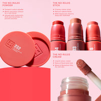 3INA MAKEUP - The No-Rules Powder 503 - Pink nude 3-in-1 Compact Powder with Hyaluronic Acid and Ceramides - Soft Formula